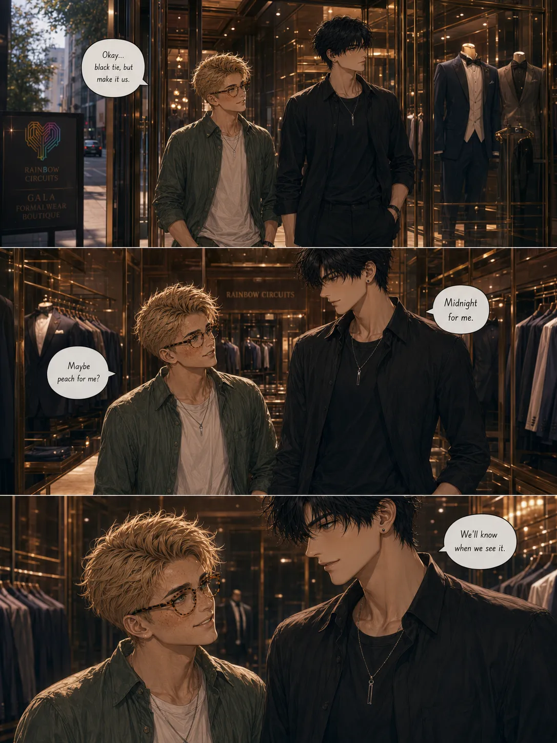 “{Prompt} Let's choose our outfits!” — shared by u/FelixTurtle