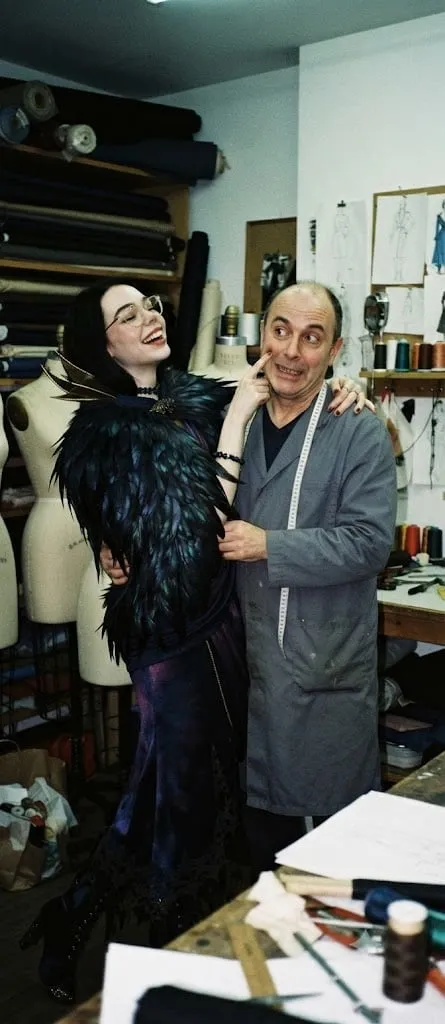 “Visiting the tailor for last minute adjustments for the gala + garden photoshoot 🩷” — shared by u/eaudecauchemar (image 1 of 4)